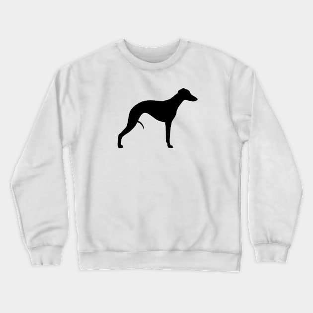 Whippet Silhouette Crewneck Sweatshirt by Coffee Squirrel